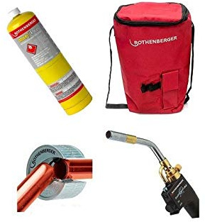 Rothenberger Hotbag Deal Kit Includes Superfire 2 Torch, 15mm Pipeslice, 22mm Pipeslice, Map Gas and Carry Bag