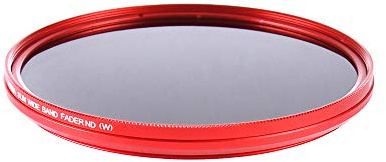 FOTGA 58mm Ultra Slim Fader ND-Objektiv-Filter Einstellbare Neutraldichtefilter Variable ND2 zu ND400 Neutral Density Filter Graufilter - Rot