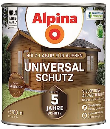 Alpina Universallasur nussbaum 0,75 Liter