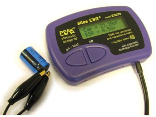 Velleman Condensimetro e misurazione ESR - ESR70, nero e viola