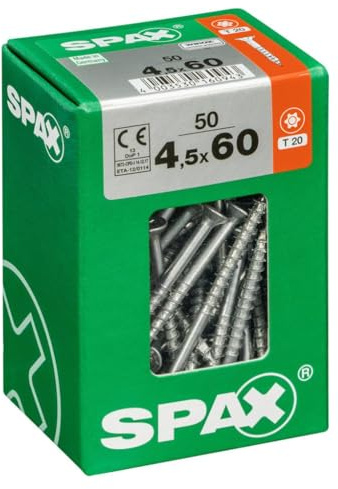 Spax Befestigungen Spax Teilgewinde Trx 4,5x60, 50 St. 4191020450607