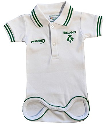 Kids White Ireland Rugby Vest White 6-12 Months
