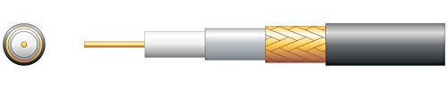 Mercury | RG59 B/U 75 ohm skumfylld koaxialkabel - kopparfläta | svart 100 m