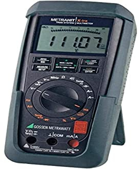 Gossen Metrawatt METRAHIT AM X-TRA Hand-Multimeter kalibriert (DAkkS-akkreditiertes Labor) digital C, Schwarz, Blau