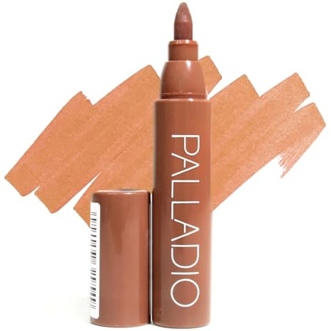 Palladio Lip Stain, Hydrating and Waterproof Formula, Matte Color Look, Long-lasting All Day Wear Lip Color, Smudge Proof Natural Finish, Precise Chisel Tip Marker, Nude