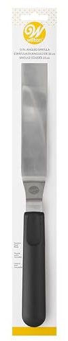 Wilton Decorator Preferred Spatula Angled, Paletta Glassa, Spatola Angolata per Torte Dolci Pasticceria, Spatola per Crema al Burro Decorazione Torte - 32,5 cm