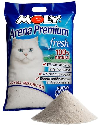 MOLY Silikat Katzenstreu 1,8 kg | Hohe Saugkraft | Neutralisiert Gerüche | Unterstützt das Wohlbefinden deiner Katze – Speziell für Katzen entwickelt