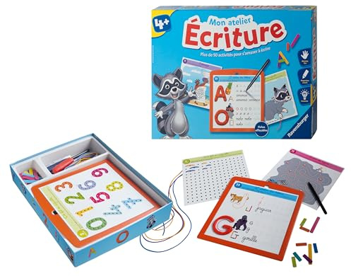 Ravensburger - Jeu Educatif - Mon atelier d'écriture - Coffret complet éducatif - Apprentissage ludique de l'écriture en 50 activités différentes - A partir de 4 ans - 24073
