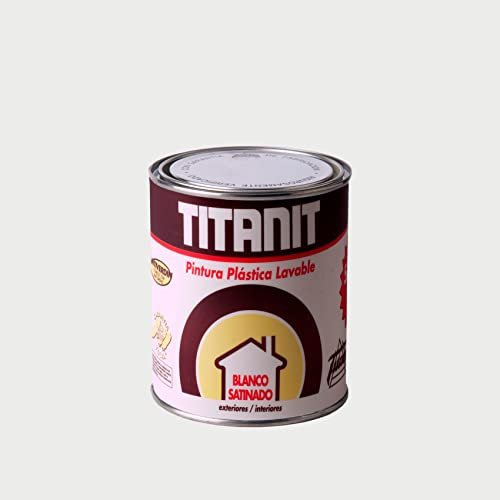 Titanit Exteriores Pintura vinílica al agua Satinado Blanco 750 ml