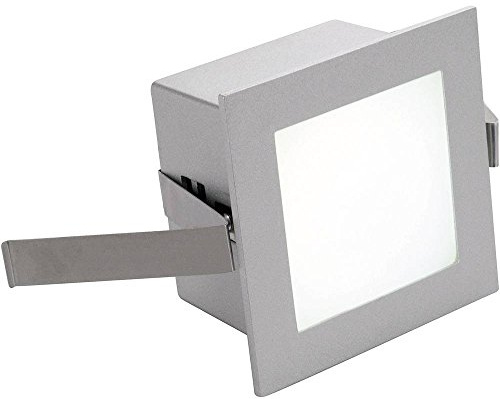 SLV LED Einbauleuchte Frame Basic | Wand- und Deckenleuchte zum Einbau | Eckig, Weiß, 3000K Warmweiß | Stilvolle Wandleuchte, Einbau-Strahler LED Treppen-Beleuchtung, Stufen-Licht, Treppenlicht