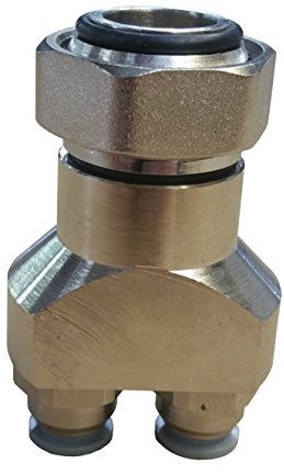 Jollytherm 10091 Aquaheat Verteilerfinger für Doppelrohr Warmwasser Fußbodenheizungen