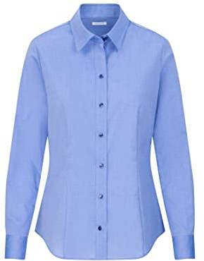 Seidensticker Chemisier pour femme - Chemisier de ville - Chemisier chemise - Regular Fit - Manches longues - Uni - 100 % coton