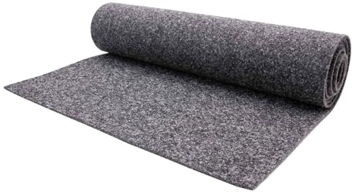 Primaflor Nadelfilz Bodenbelag Merlin | Grau | 200x300 cm | Nutzungsklasse 33, 17 dB Trittschallminderung, stuhlrollen- und treppengeeignet, GUT-zertifiziert, für Fußbodenheizung