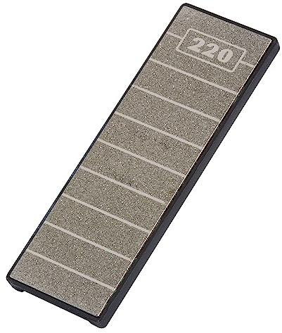 Trend FastTrack Diamond Preparation Stone, 220 Grit for Optimal Sharpening, FTS/S/P, Grey, 8 x 15cm | Ideal For Accurate Sharpening And Surface Preparation, With Durable 220 Grit Diamond Abrasive, FTS/S/P
