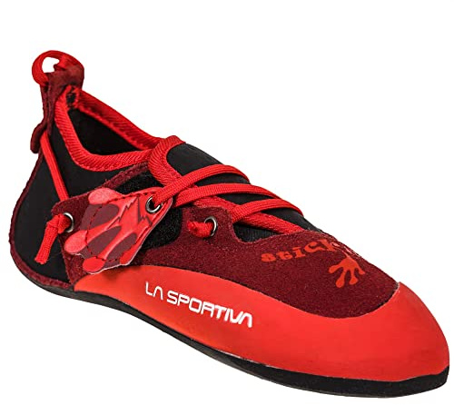LA SPORTIVA Scarpette Arrampicata Stickit, Chili-Poppy, EU 34