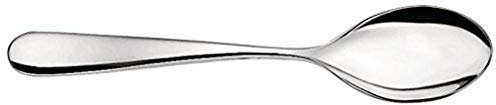 Alessi 5180S4M Nuovo Milano Besteckgarnitur bestehend aus einem Tafellöffel, einer Tafelgabel, einem Tafelmesser, Zylinderblock, einem Kaffeelöffel - Edelstahl 18/10 glänzend poliert