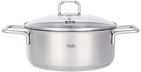 Fissler GmbH Fissler Hamburg 20cm/ Edelstahl Glasdeckel Induktion, Gas, Elektro, Ceran/ 081-120-20-000/0 Bratentopf, 20 cm