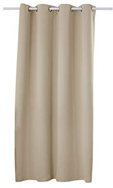 WOLTU Tenda Oscurante Opaca Termica Isolante per Finestre Soggiorno Tenda da Sole con Occhielli in Metallo Inossidabile per Camera da Letto 1 Pannello Caffè Leggero 135x175 cm