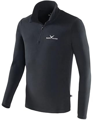 Black Crevice herr fleece-funktionsrolli Schwarz (Black - black/silver) M (Herstellergröße: 50)