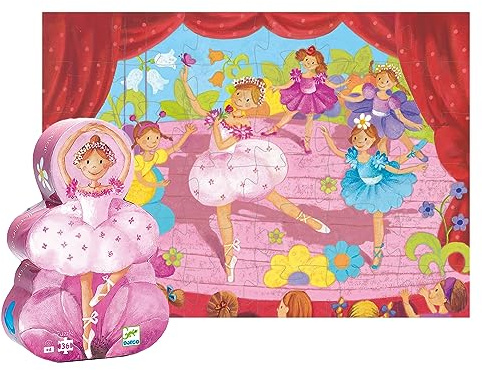 Djeco - DJ07227 - Puzzle - Ballerina Silhouette
