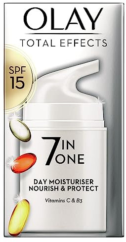 Olay Total Effects 7-In-1 Anti-Ageing Moisturiser With Spf15, Niacinamide, Vitamin C And E, 50 Ml