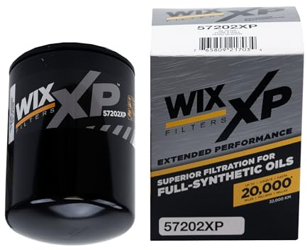 WIX 57202XP WIX XP Oil Filter Replacement, Built for Synthetic Oil - Compatible With Chev-GMC Vehicles w/ 6.6L Duramax Diesel (01-14)