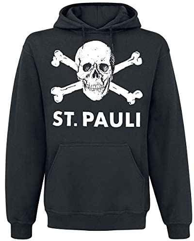 FC St. Pauli Totenkopf I Männer Kapuzenpullover schwarz Fan-Merch, Fußball