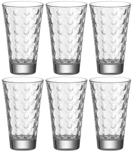 Leonardo 86709 Optic Set de 6 Verre Long Drink Transparent