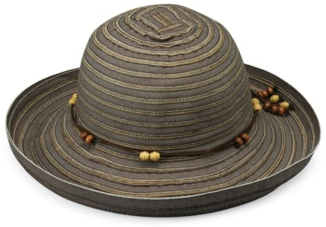 Wallaroo Women’s Breton Sun Hat (Chocolate) – UPF 50+ UV Sun Protection, Packable, Adjustable Fit, Medium Size, Lightweight, Versatile Style for Travel, Beach, Hiking, and Everyday Sun Protection