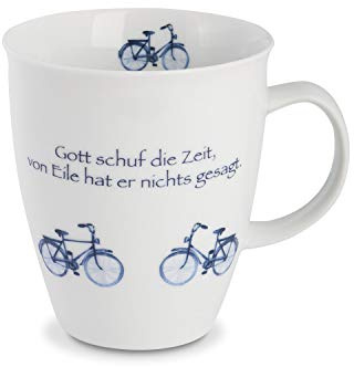 CUP+MUG Becher, Fahrräder, m. Spruch