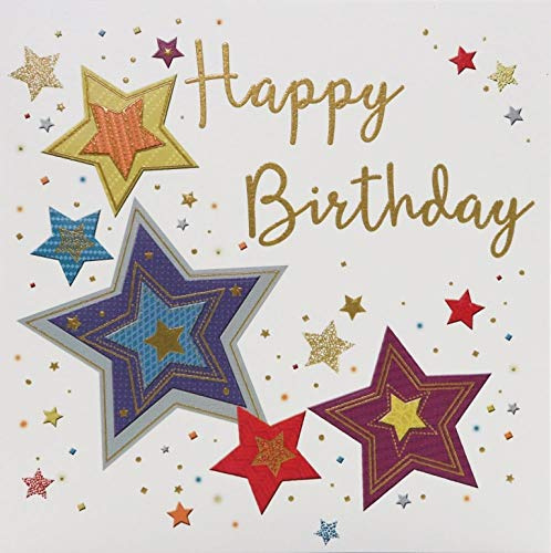 ZIZI Ltd - Tarjeta de cumpleaños para hombre, 138 mm cuadrados, color gris