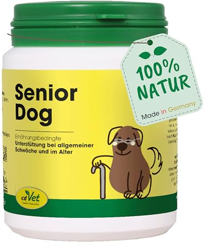 cdVet SeniorDog 70g - Ergänzungsfuttermittel für ältere Hunde mit Kräutern und Vitaminen