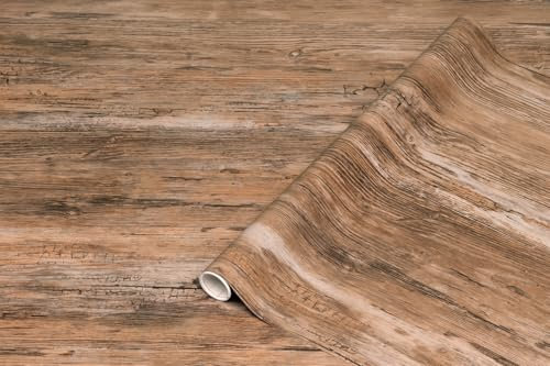 d-c-fix Pellicola Adesiva per mobili legno rustico marrone PVC plastica vinile impermeabile decorativa per cucina, armadio, porta carta rivestimento 45 x 200 cm