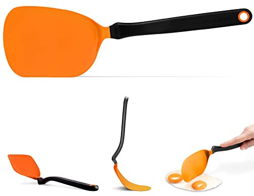 Dreamfarm Chopula – Ustensile de Cuisine Super Flexible pour Remettre, hacher et Servir | Hache Les Aliments dans la poêle | Orange
