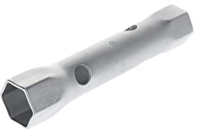 GEDORE Doppelsteckschlüssel, 32 + 36 mm, 6-kant, 215 mm lang, Werkzeug für Muttern KFZ, 26 R 32x36, Stahl verchromt