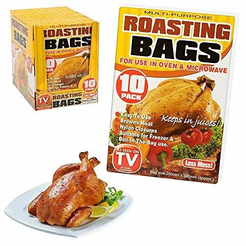 SELF BASTING OVEN ROASTING BAGS KEEPS IN JUICES x 10