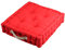 Stof – Cojín de Suelo – Talla 45 x 50 cm – 100% algodón – Color Rojo – Modelo Duo – Grosor Ideal, cómodo y Elegante – Agradable al Tacto