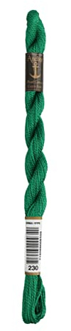 Anchor Perlgarn 5, 4585000-00230, Farbe:phosphorgrün dunkel, Stickgarne