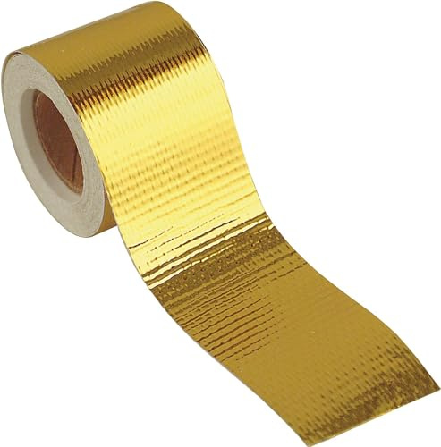 Design Engineering INC. Reflect-A-Gold Hochtemperatur-Rolle, wärmereflektierend, selbstklebend, 5,1 x 4,8 m, Isolierband für Motorabdeckungen und mehr