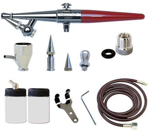 Paasche Airbrush Single Action Siphon Feed Airbrush set, flerfärgad