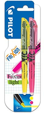 Pilot Pen 4136009B2 - Frixion Textmarker 2er Packung, radierbar, gelb und pink