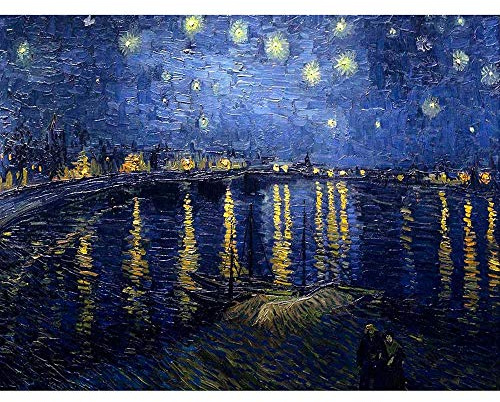 Wee Blue Coo Vincent Van Gogh Starry Night 1888 Old Master Painting Wall Art Print Mur Décor 30 x 41 cm