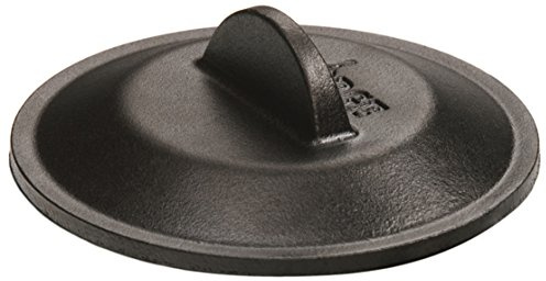 Lodge 12.7 cm / 5 inch Heat-Treated Pre-Seasoned Cast Iron Round Lid, Black, 12.7x12.7x3.81 cm