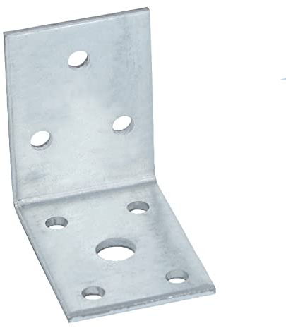 Connex Winkelverbinder 50 x 50 x 35 mm – 25 Stück – verzinkt – mit Lochung | Stabiler Holzverbinder mit Lochung – für Holz – für Anschlussarbeiten – verzinkt – übersichtliche Anwendung