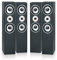 Fenton SHFT60B HiFi Tower Speakers System - Set of 4, Powerful 1000W Home Audio Sound System, 3-Way Speaker Design, Dual 6.5” Woofers, Built-in Tweeters, Floor Standing Speakers, Black