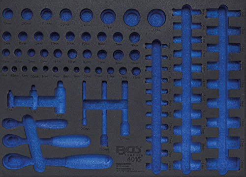 BGS 4015-5 | Werkstattwageneinlage 3/3 | leer | für Art. 4015 | Hartschaum | Länge 408 mm | Breite 567 mm | Höhe 32 mm | geeignet für alle BGS Werkstattwagen
