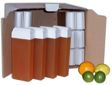 Storepil - 24 recharges 100 ml de cire à épiler - MIEL pour épilation, parfum agrumes