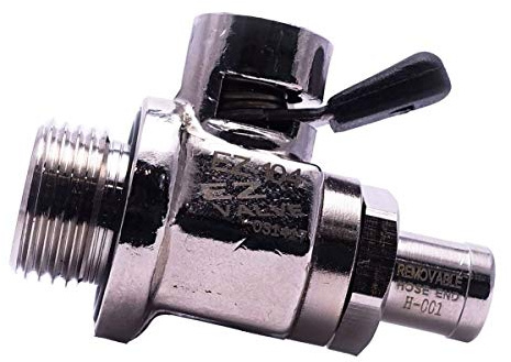 EZ-104(18mm-1.5) EZ Oil Drain Valve with removable Straight Hose End(H-001) Combo