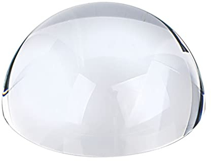 Halbkugel-Briefbeschwerer aus transparentem Glas cod.EL35012 cm 3,5h diam.8 by Varotto & Co.