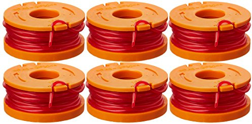 WORX WA0010 'Ersatz 10-Rasentrimmer/Kantenschneider Spule Line, 6er Pack – Siehe Produkt Beschreibung für kompatible Modelle